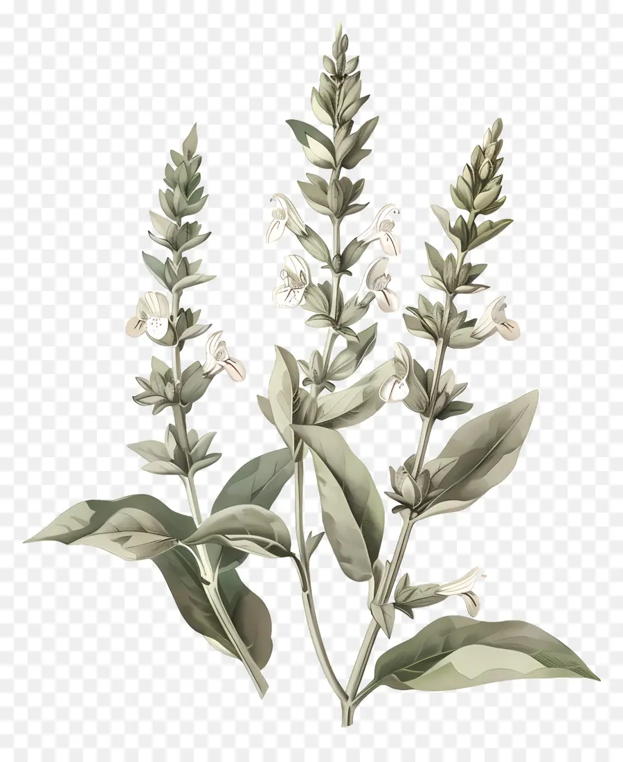 Fleur De Sauge，Plante PNG