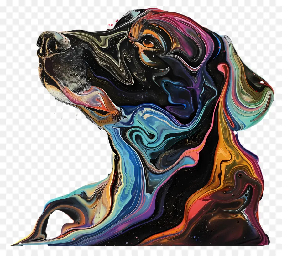 Des Irisations，Chien De Peinture PNG