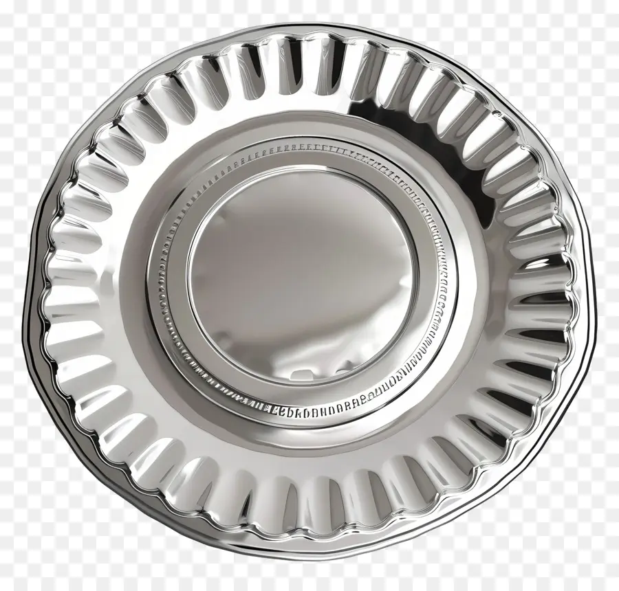 Assiette En Carton Argentée，Assiette En Carton Blanc PNG