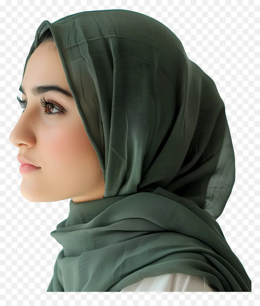 Hijab Fille，Femme Musulmane PNG