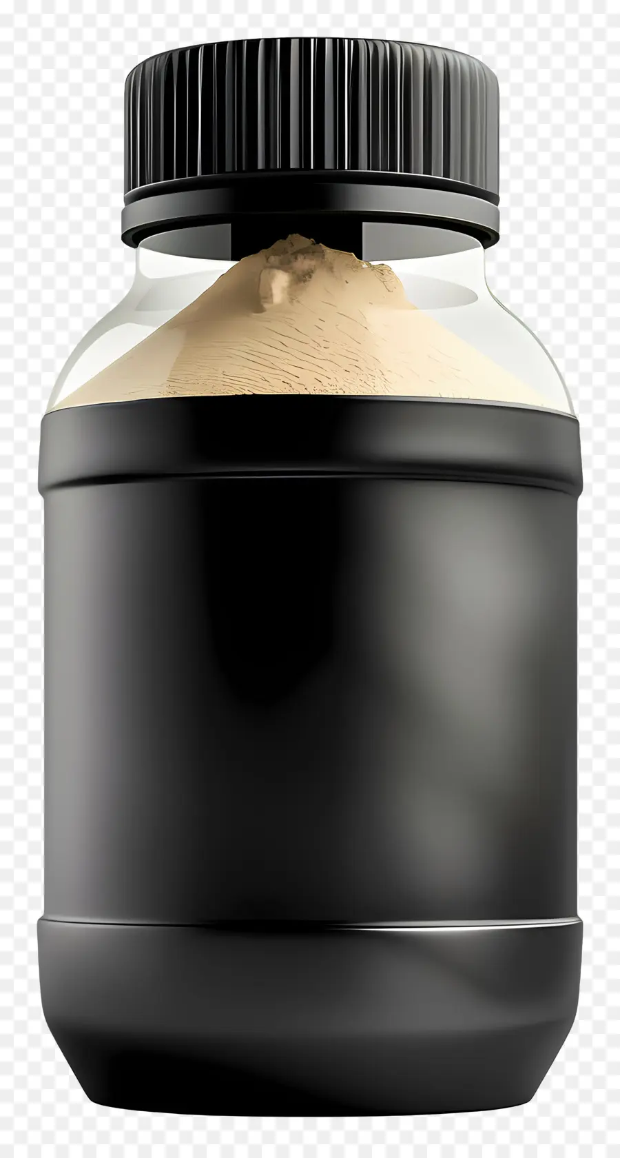 Poudre De Protéine De，Pot En Plastique Noir PNG