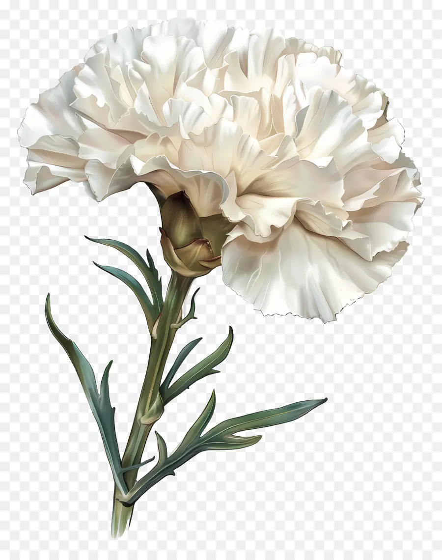 Carnation Blanc，Oeillet Blanc PNG