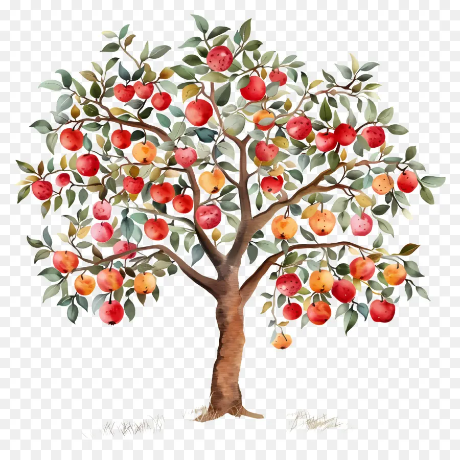 Les Fruits De L'arbre，Pommier PNG