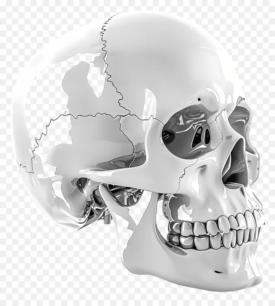 Vue Latérale Du Crâne，Crâne PNG