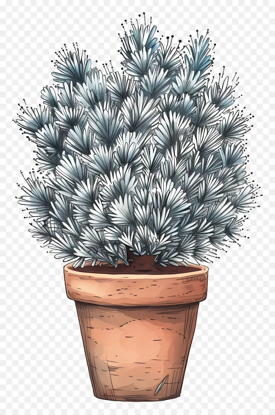 Elle Aime Planty，Plante En Pot PNG