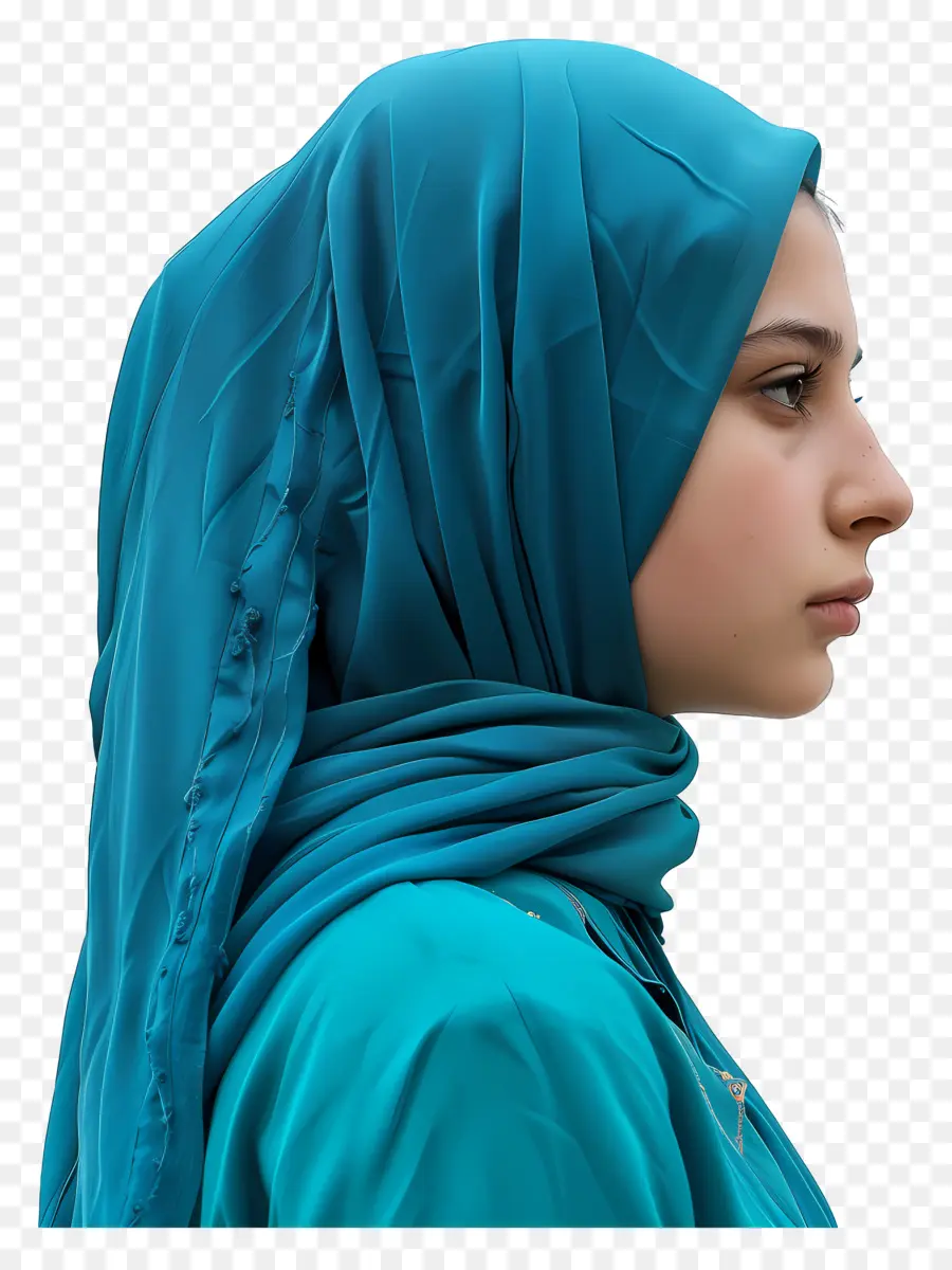 Hijab Fille，Femme PNG