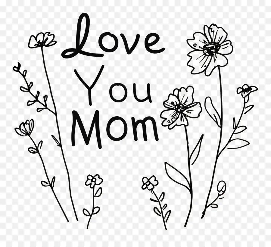 T'aime Maman，Fleurs PNG