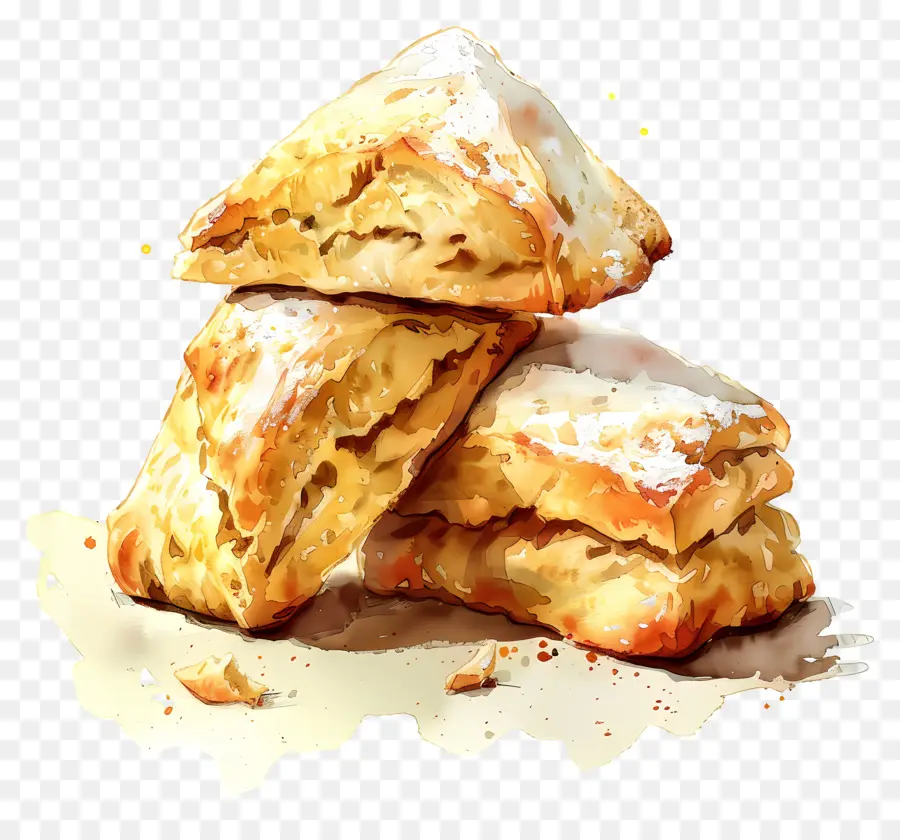 Scones，De Sucre En Poudre PNG