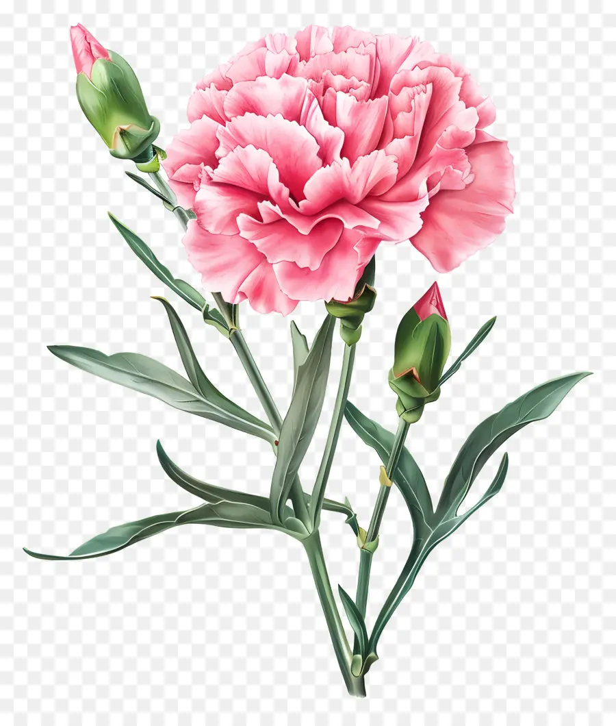 œillet Rose，Œillet PNG