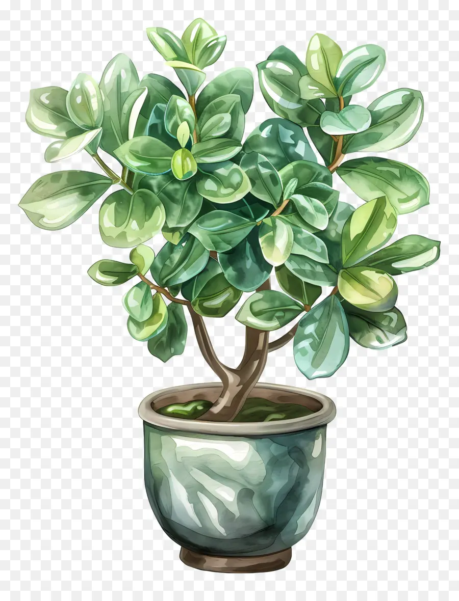 Plante De Jade Variée，Vanne PNG