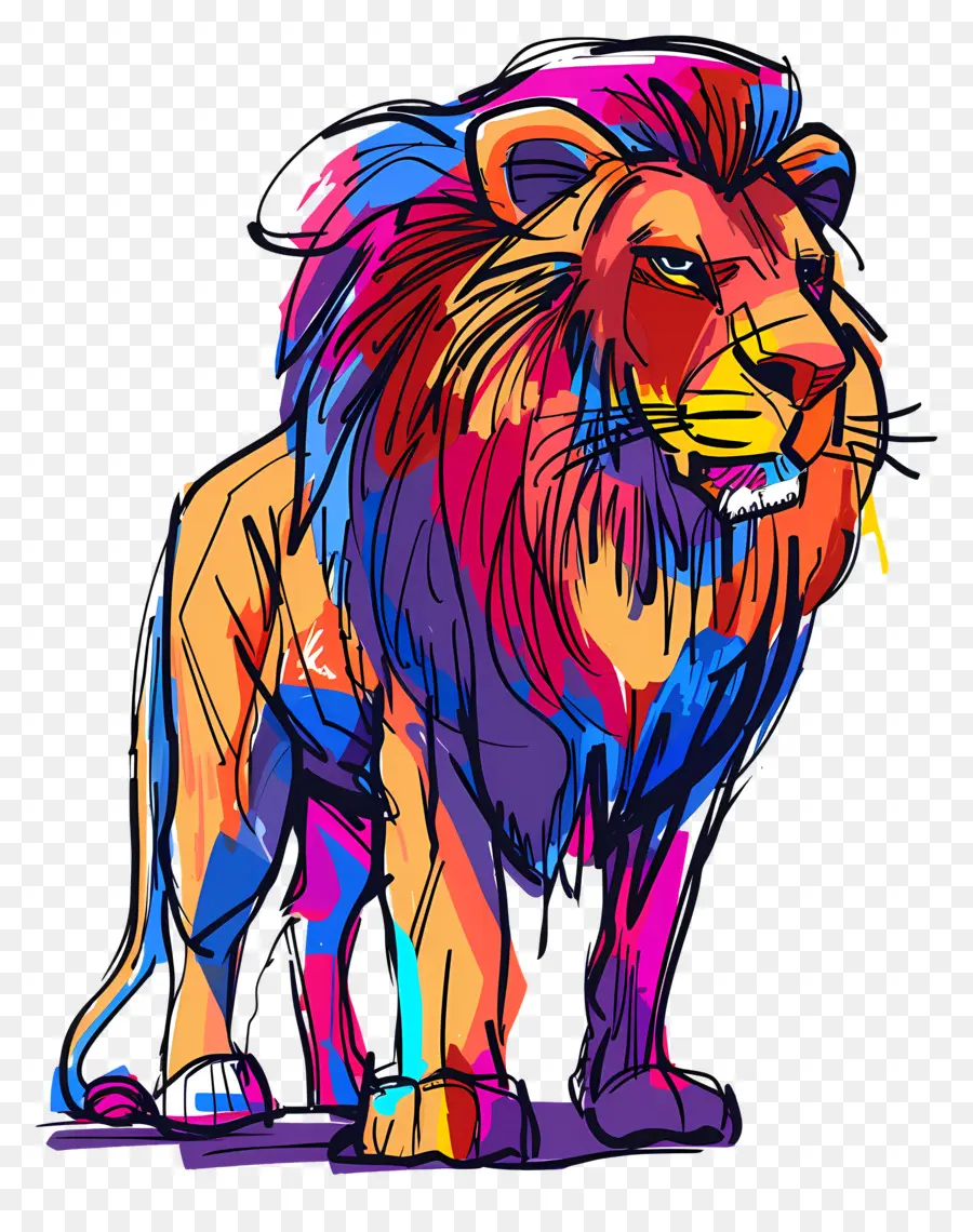 Dessin Animé Lion，Lion PNG
