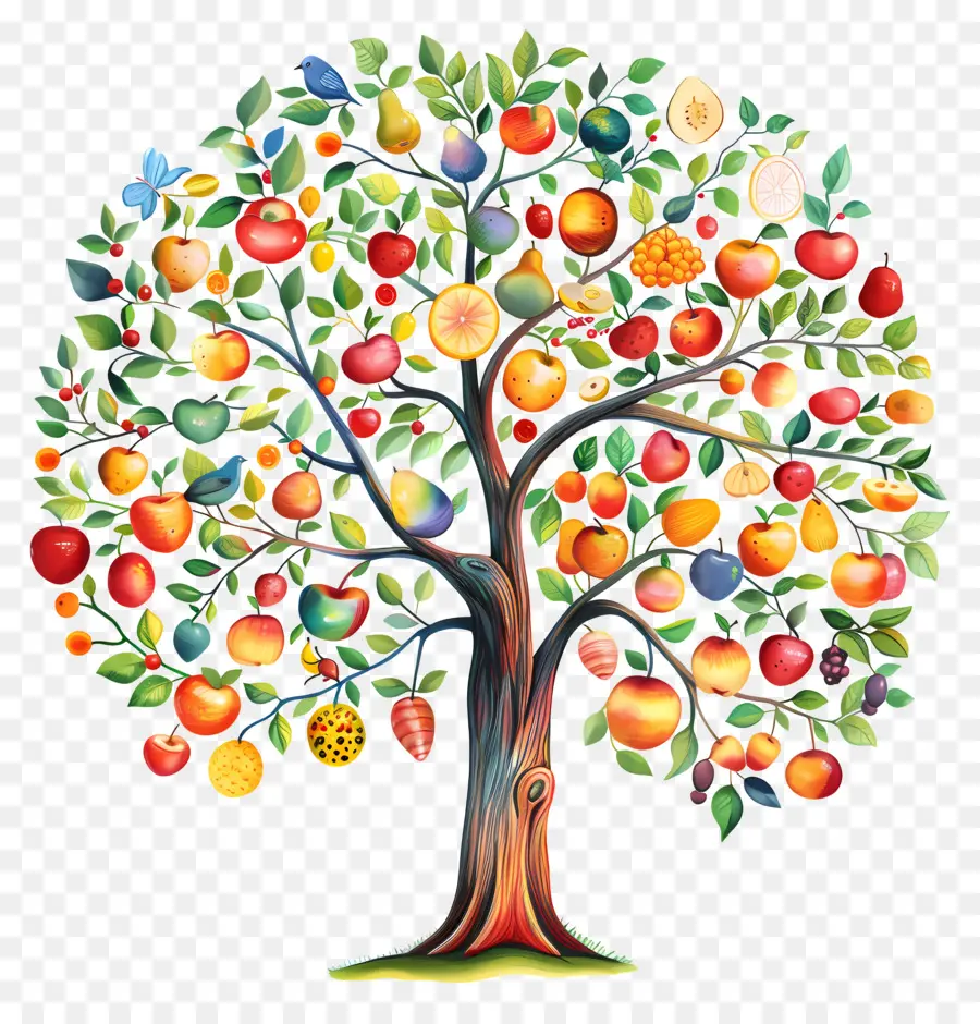 Les Fruits De L'arbre，Arbre PNG