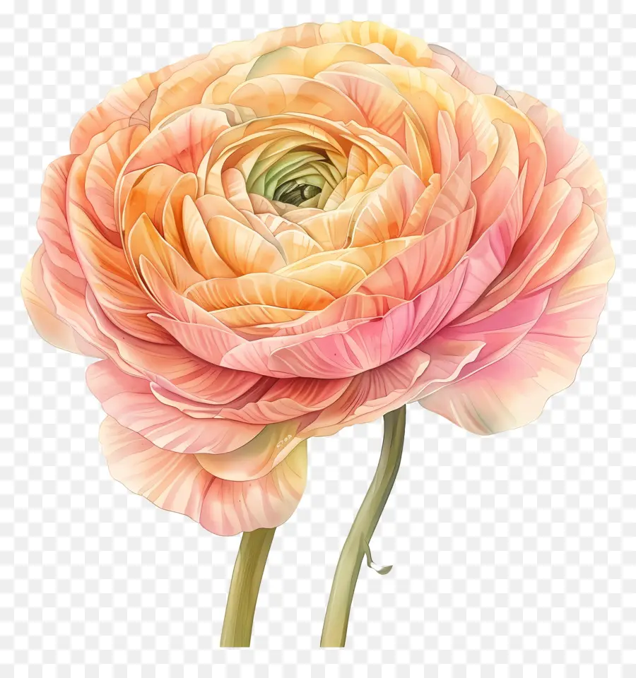 Fleur De Renoncule，Fleur Rose PNG