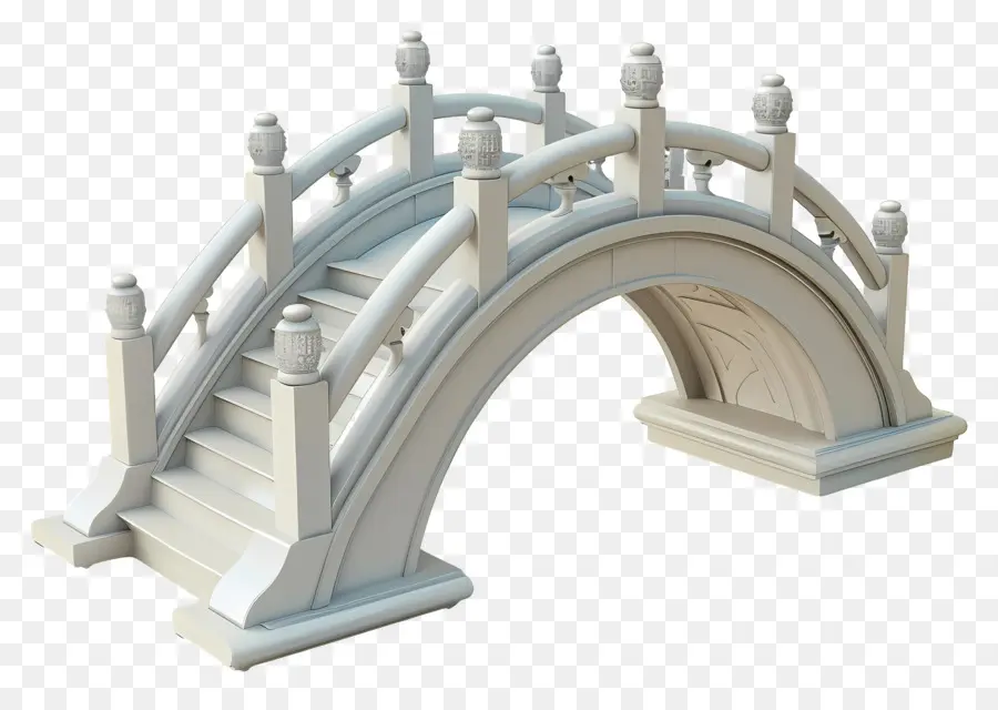 Pont En Arc，Modèle 3d PNG