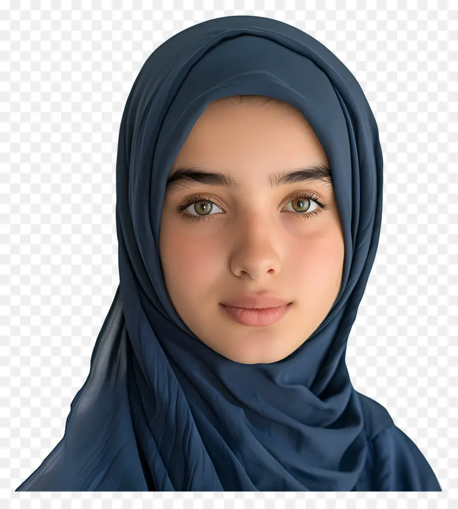 Hijab Fille，Femme Musulmane PNG