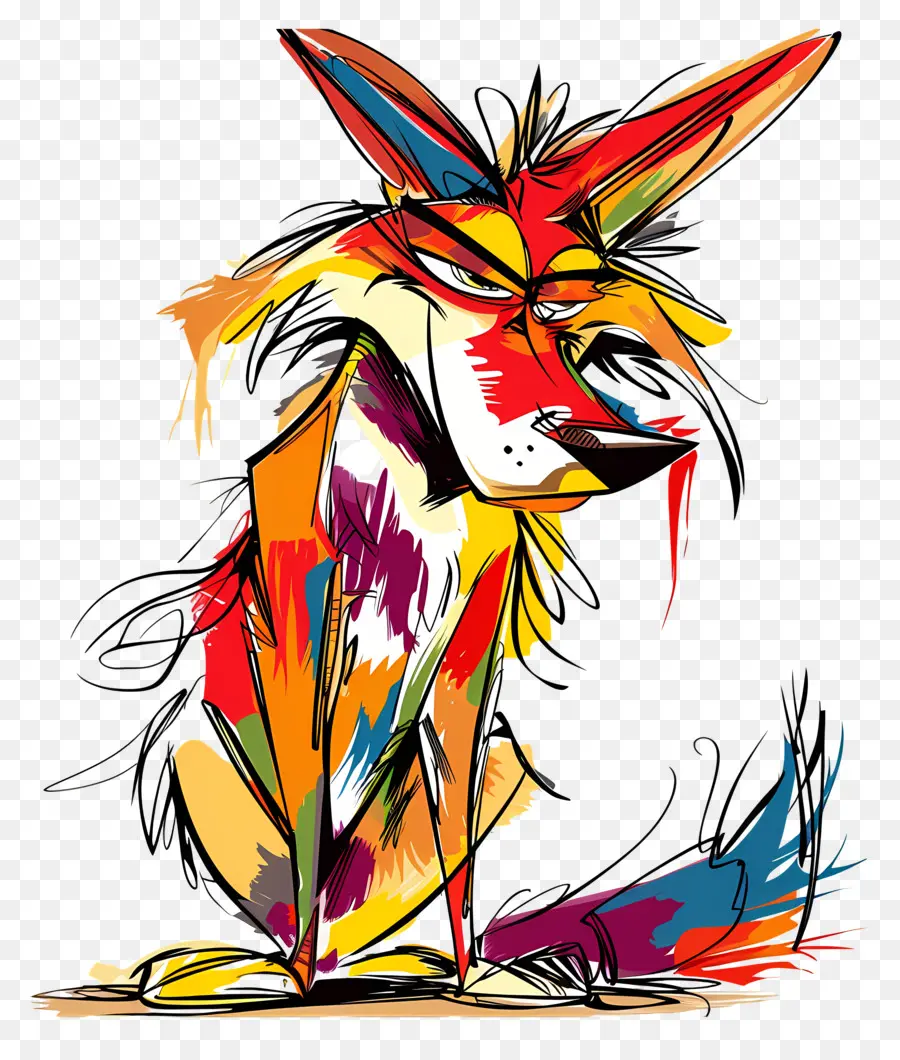 Coyote，Renard Coloré PNG