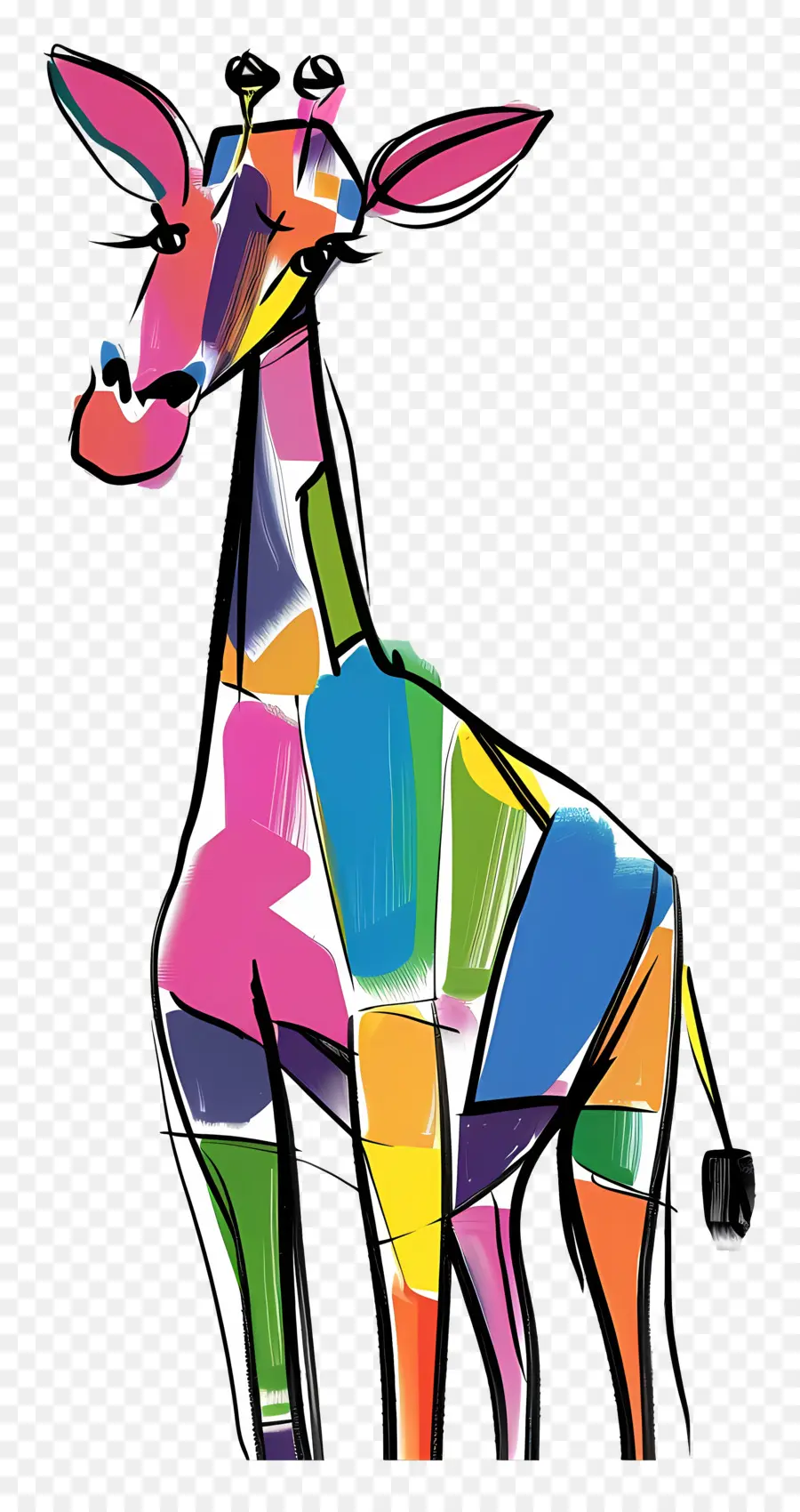 Girafe，Coloré PNG