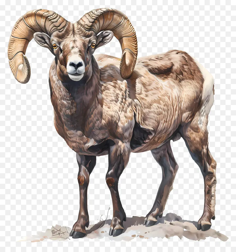 Le Mouflon D'amérique，Ram PNG