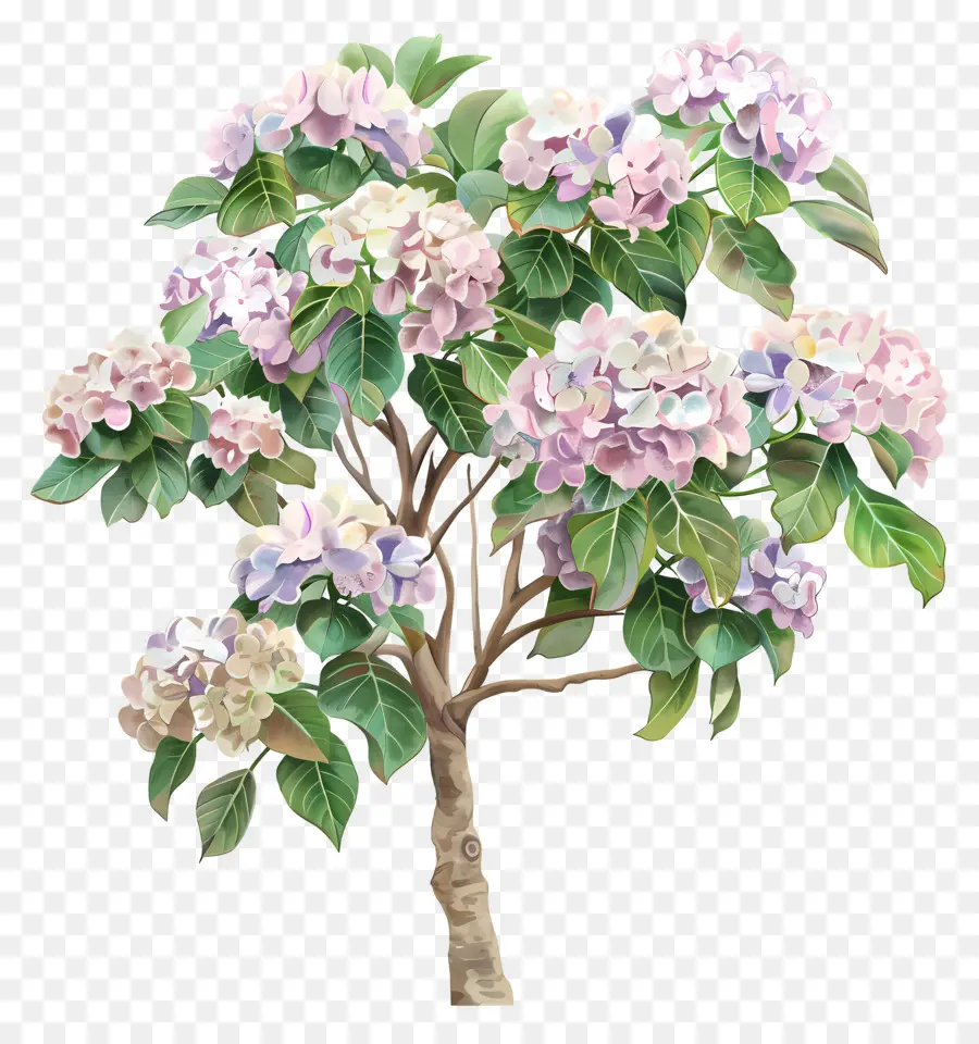 Hortensia Tropical，Arbre Hortensia PNG