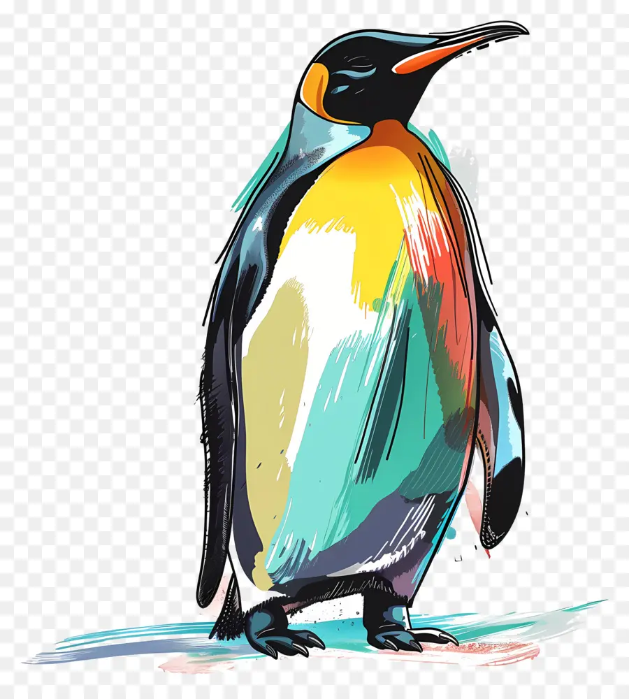 Manchot Empereur，Pingouin PNG