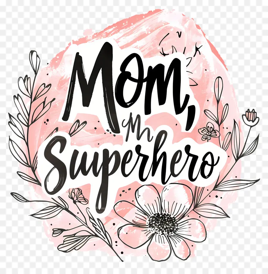 Super Héros Maman，Mère PNG