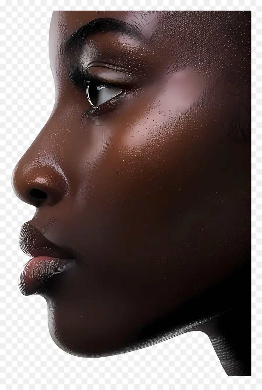 Femme Noire Face，Noir Femme PNG