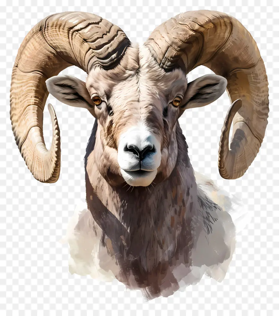 Mouflon D'amérique，Bélier PNG