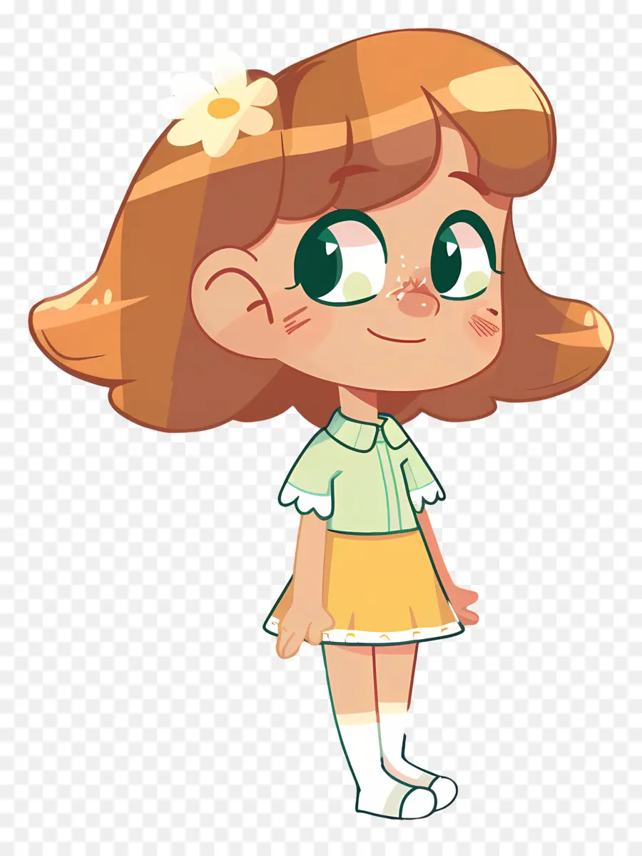 Girl Daisy，Dessin Animé PNG