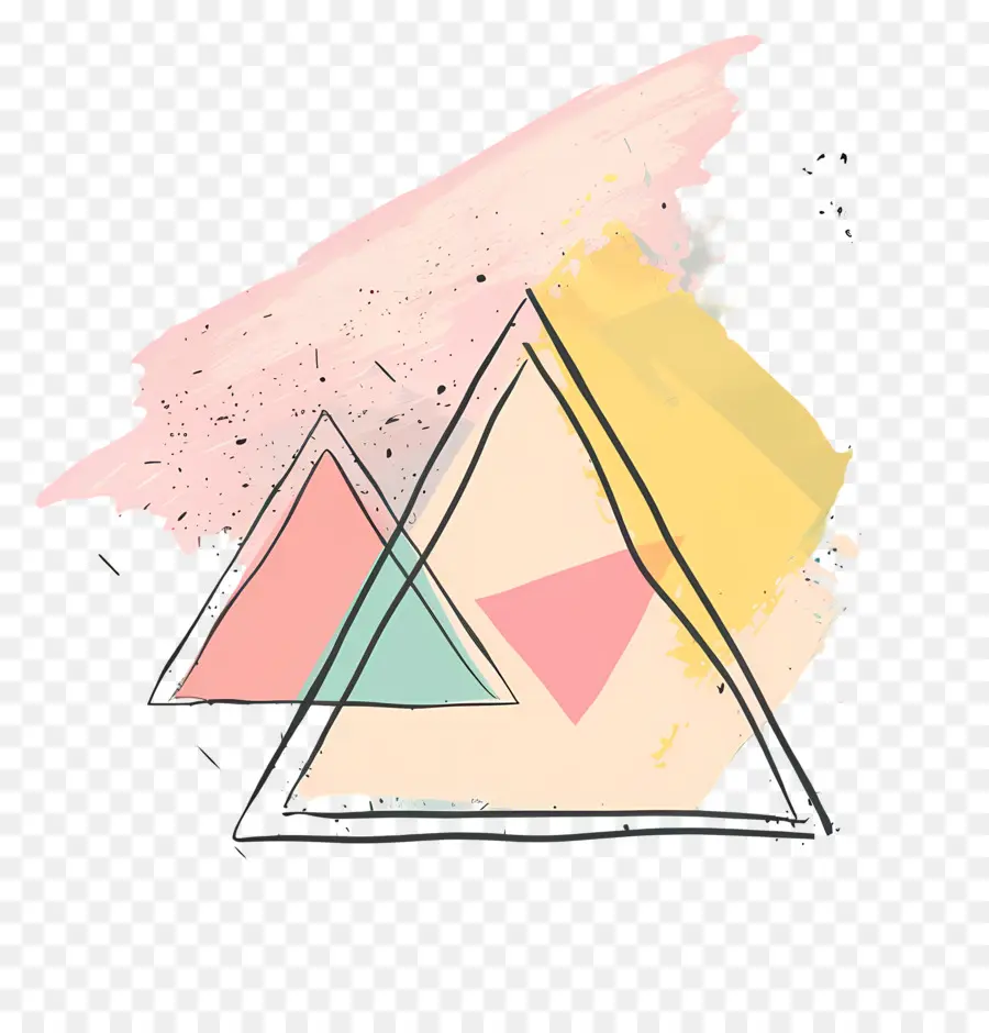 Triangle，L'art Abstrait PNG