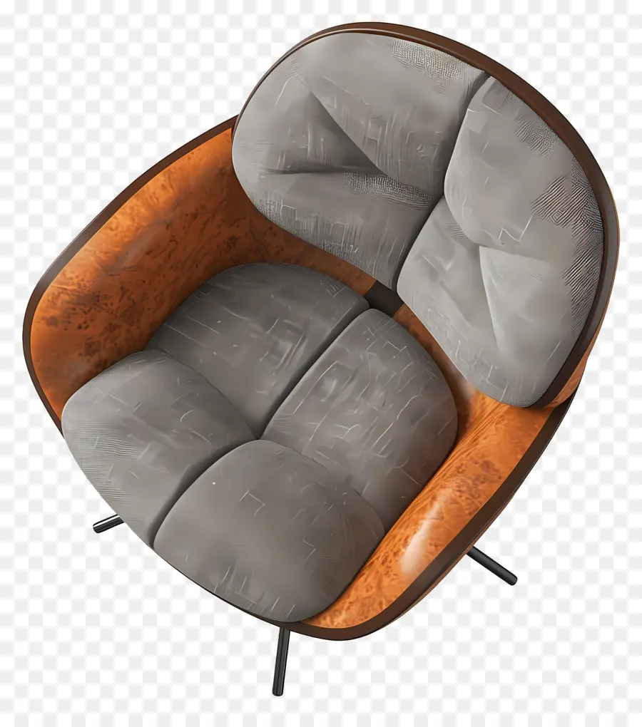 Chaise Vue De Dessus，Rendu 3d PNG