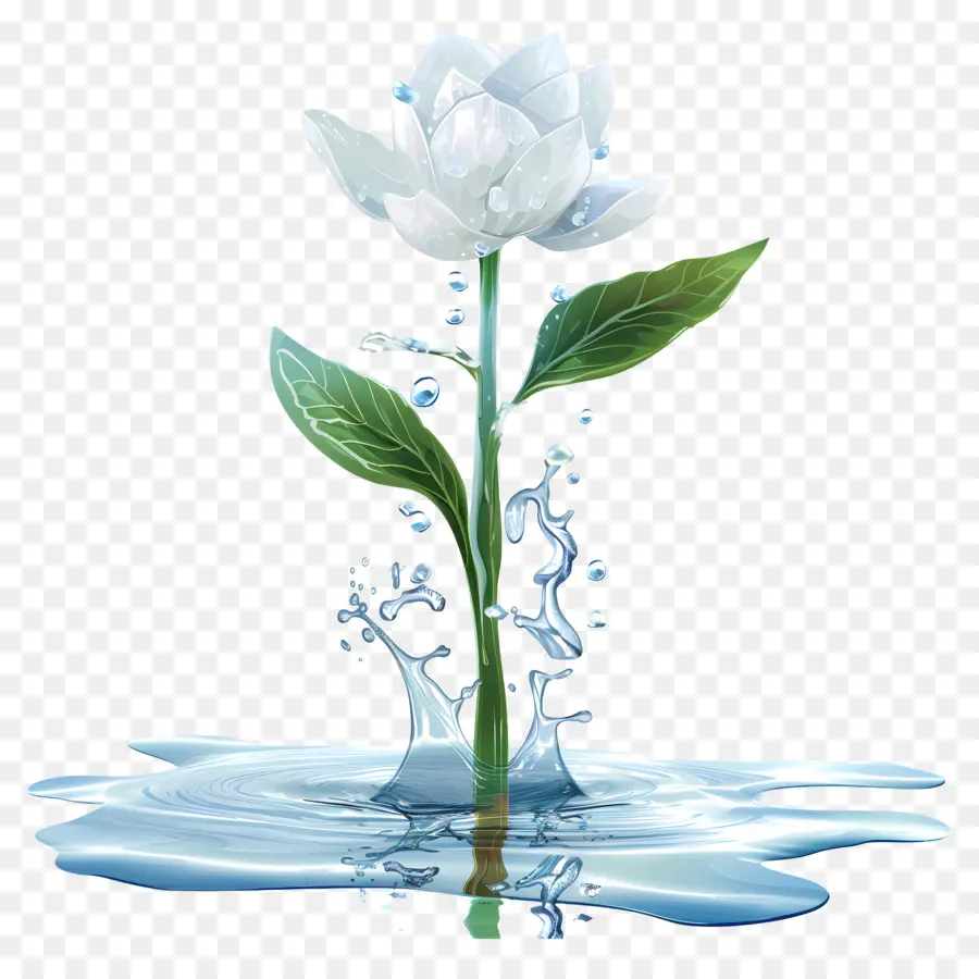 L'eau，Fleur PNG