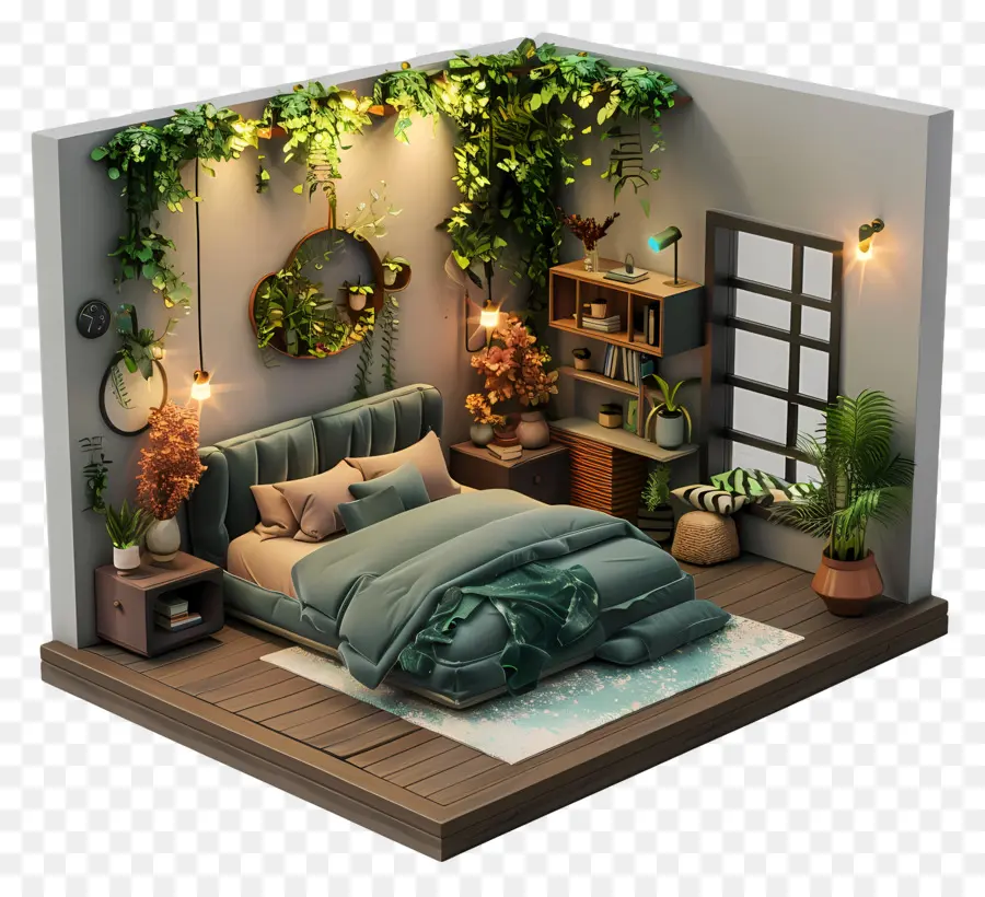 Chambre Noire，Décor De Chambre à Coucher PNG