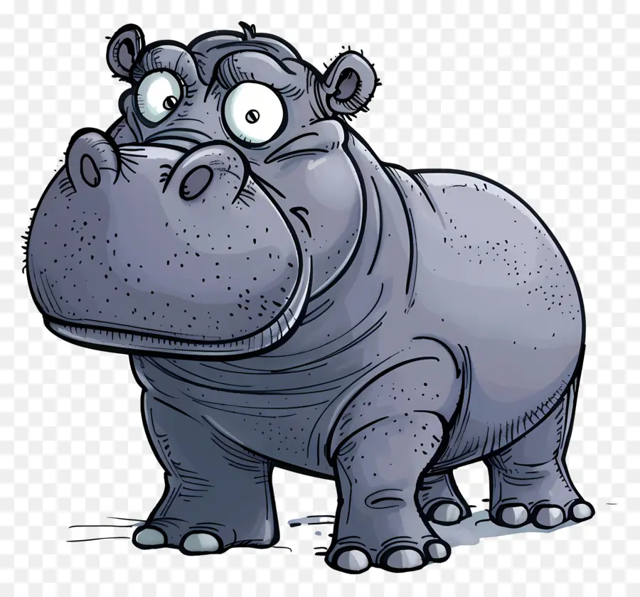 Hippopotame，Dessin Animé PNG