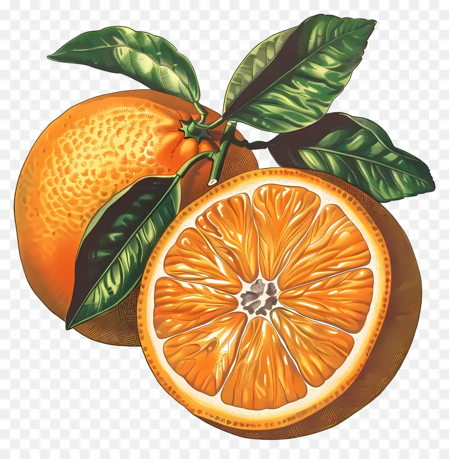 Oranges，Tranche D'orange PNG