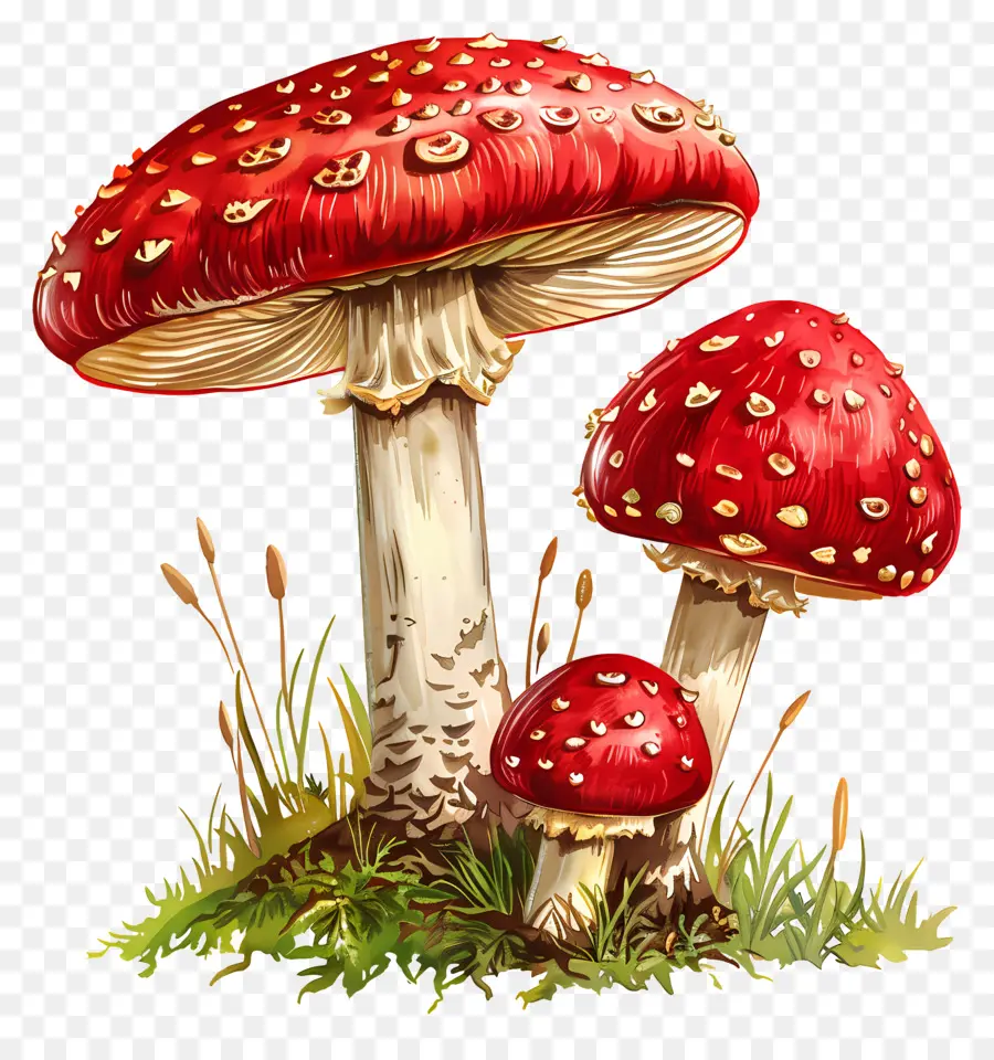 Champignon，Champignons Rouges PNG