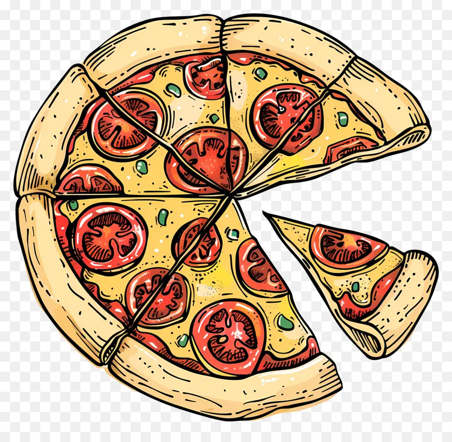 Pizza，Tranche De Pizza PNG