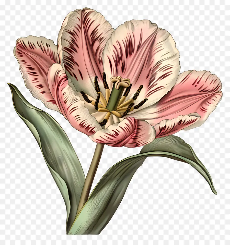 Tulip，Fleur De Tulipe Rose PNG