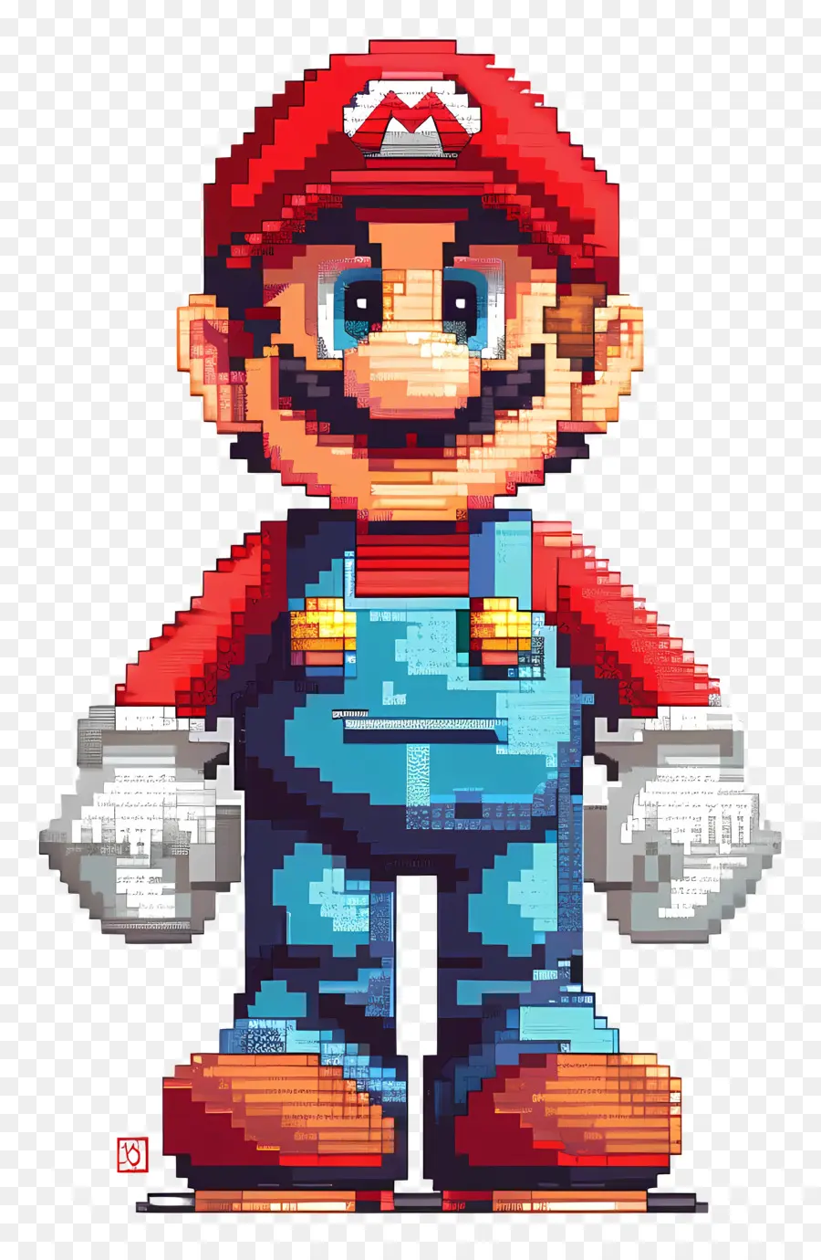 Mario Pixel，Le Pixel Art PNG