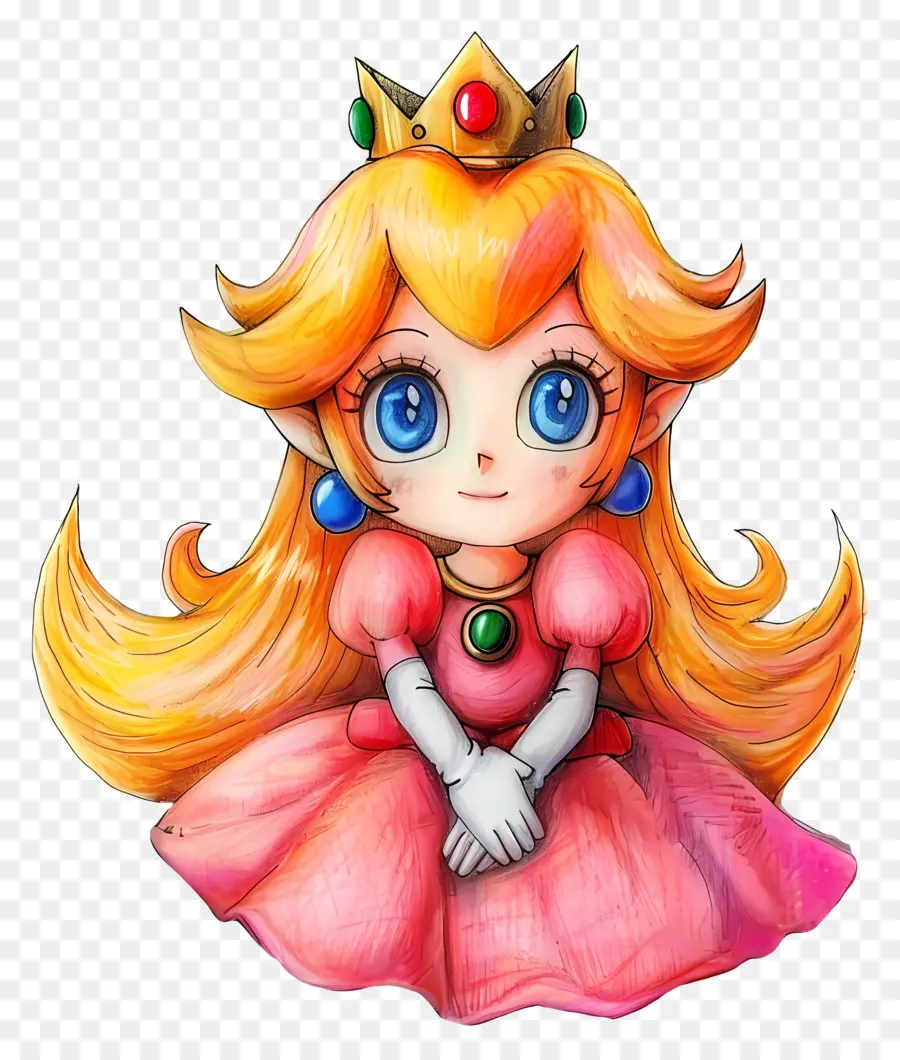 La Princesse Peach，Super Mario Bros PNG