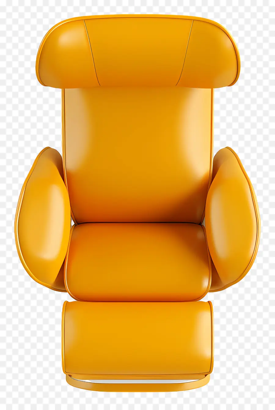 Chaise Vue De Dessus，Chaise Inclinable Jaune PNG