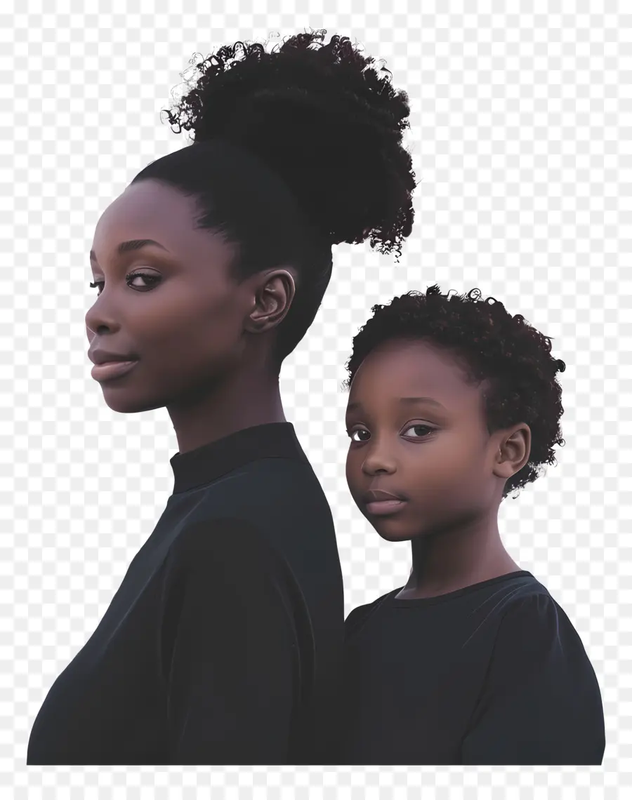 La Mère Et La Fille，Coiffure Afro PNG