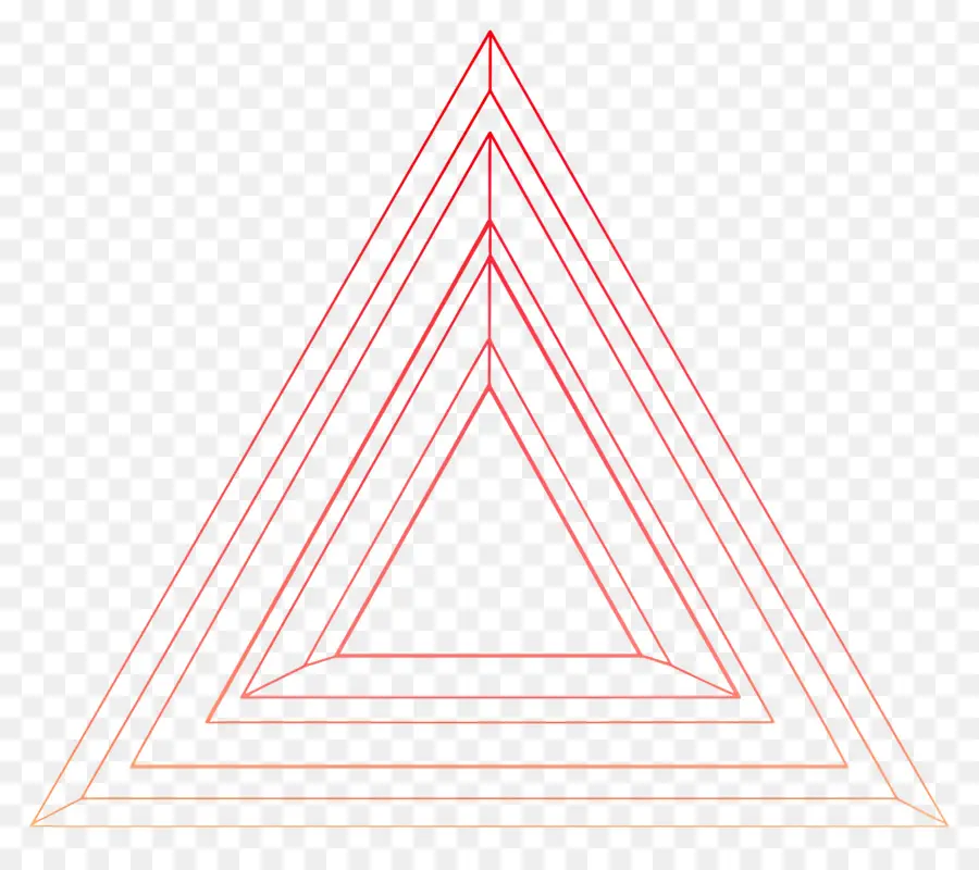 Contour Du Triangle，Triangle Rouge PNG