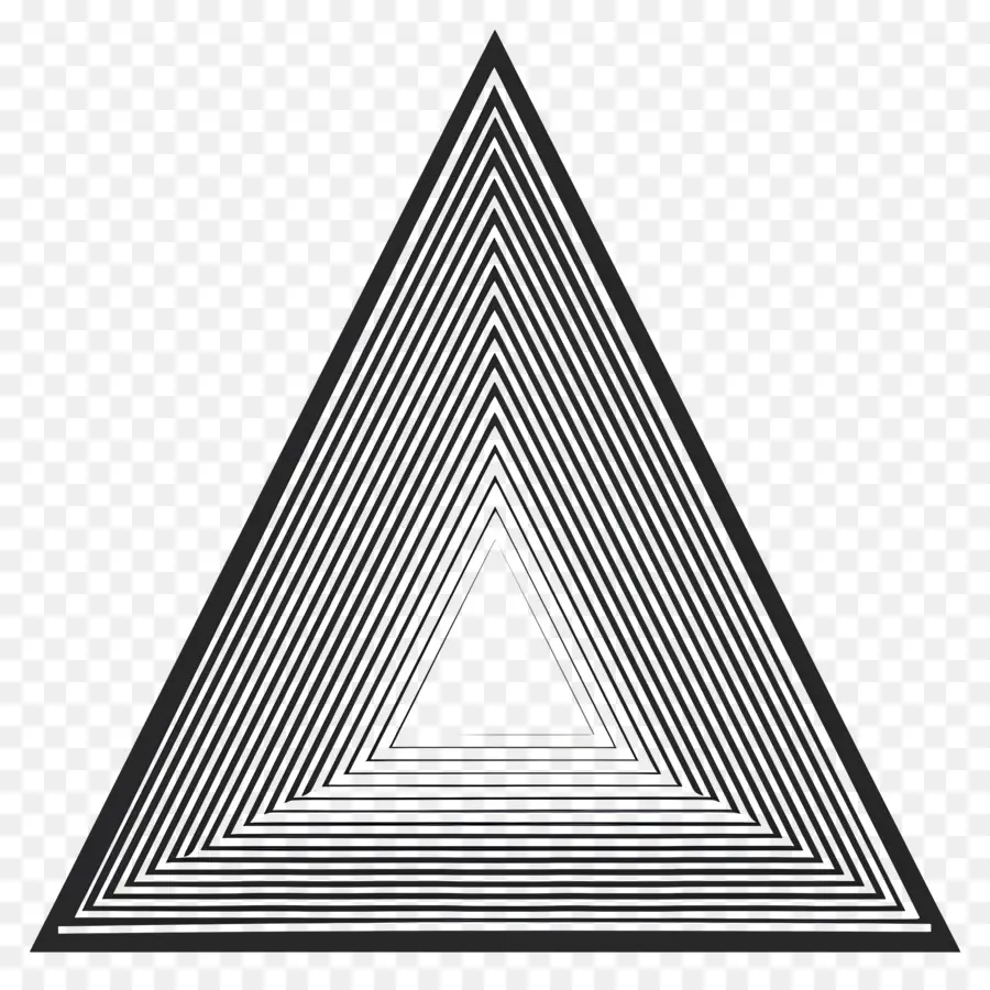 Triangle Noir，Motif Géométrique PNG