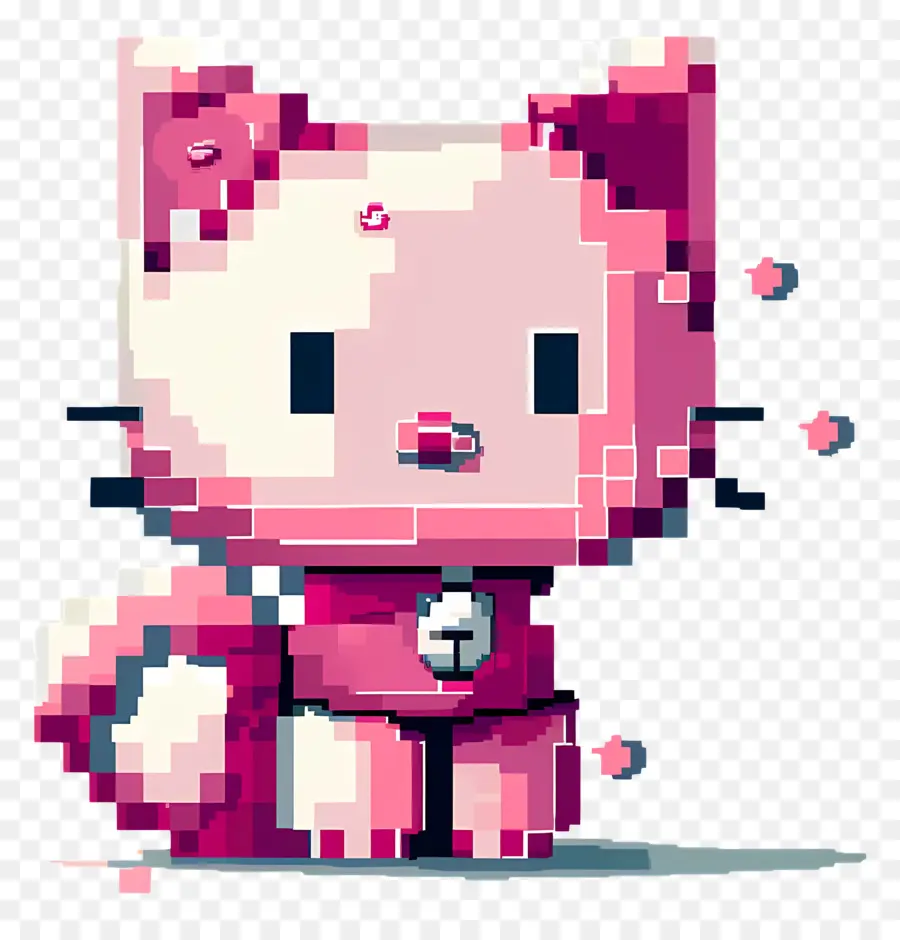 Hello Kitty Pixel，Kitty Rose PNG