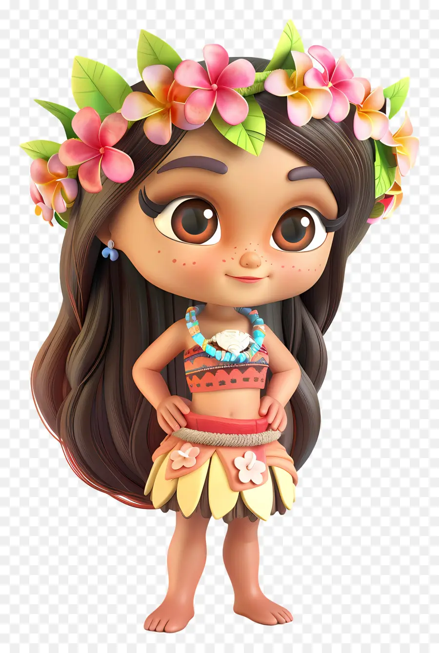 Dessin Animé De Fille D'hawaï，Fille De Hula Hawaïenne PNG