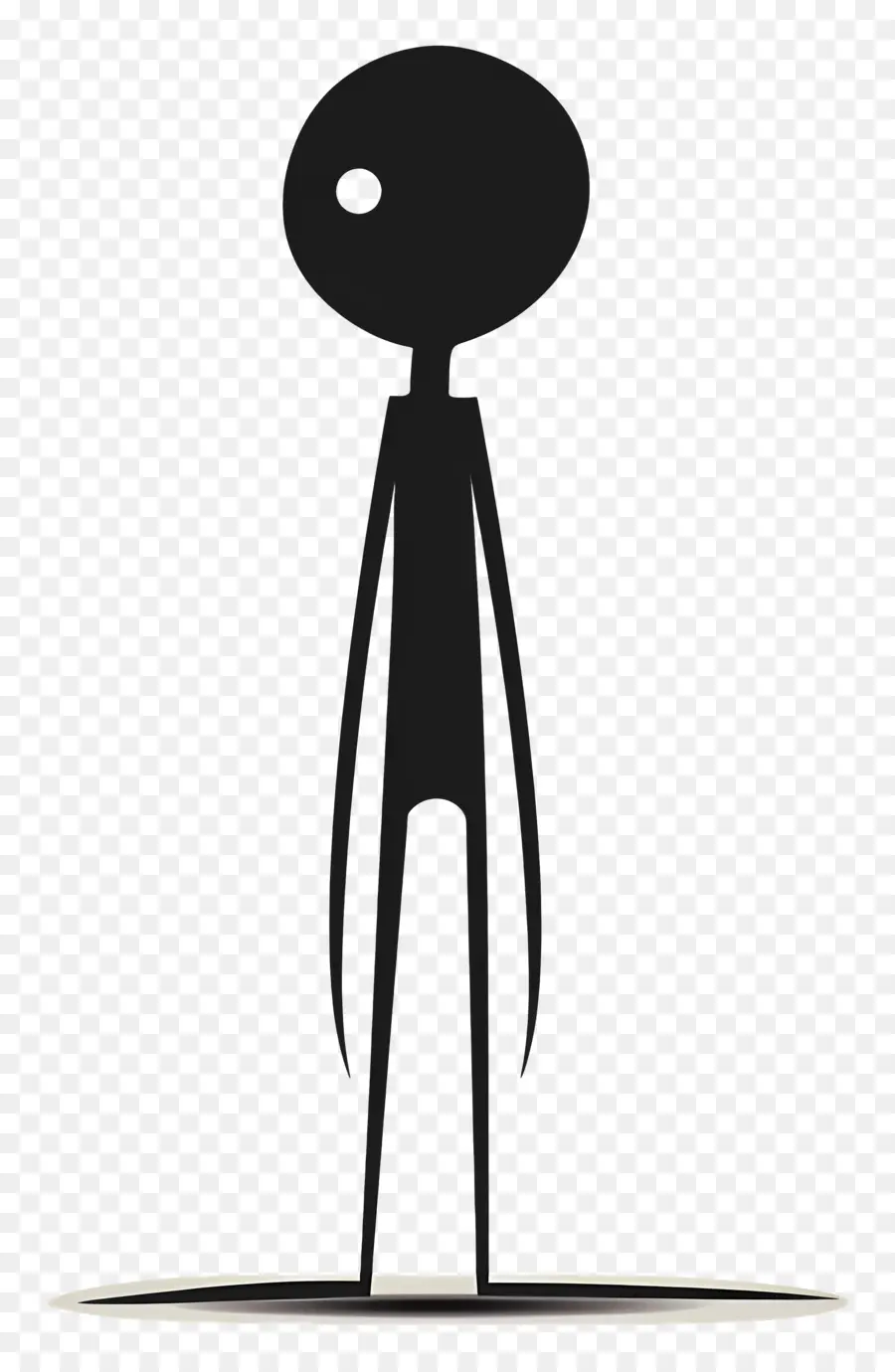 Stick Debout Figure，Silhouette PNG