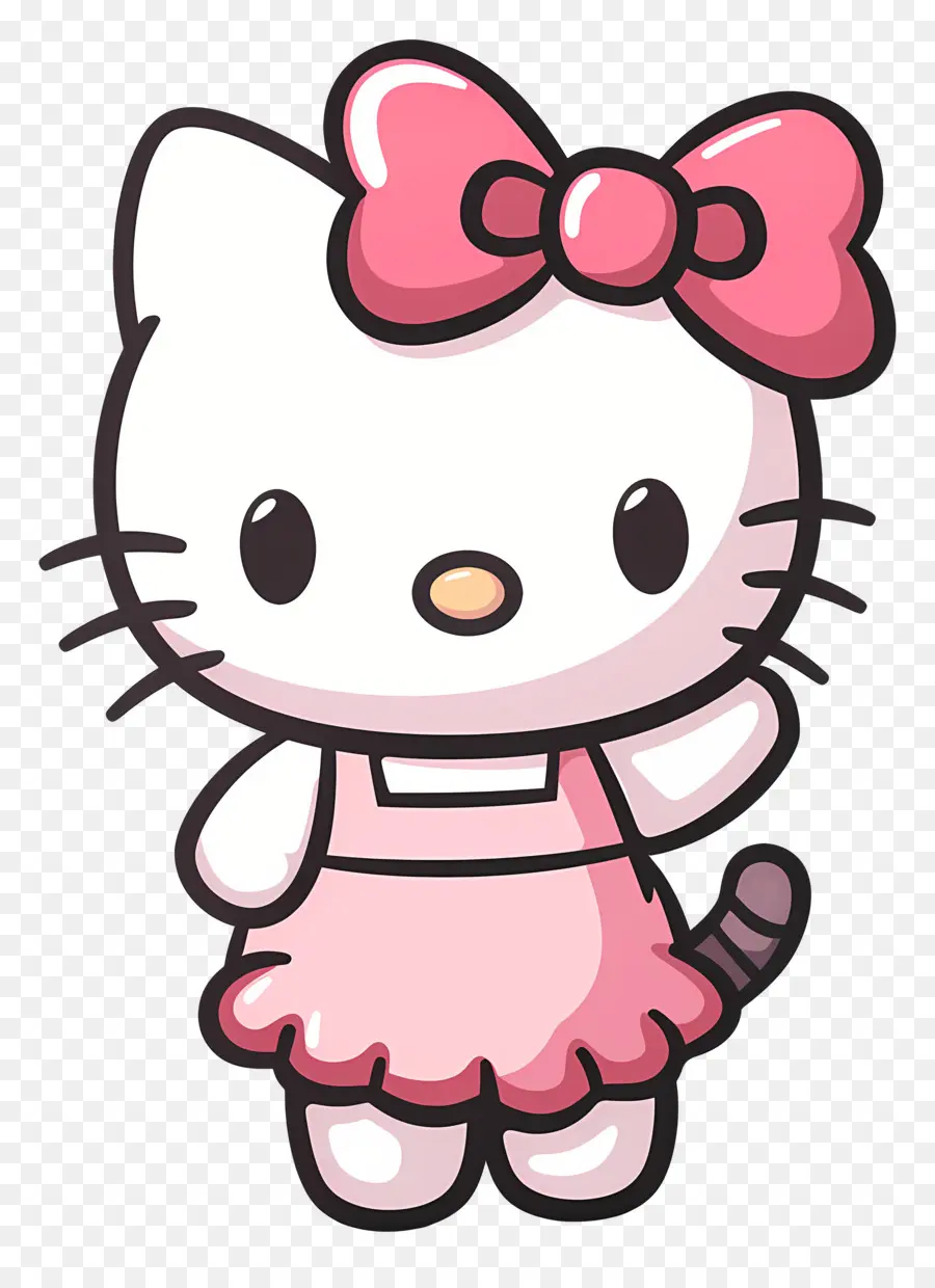 Hello Kitty，Kitty De Dessin Animé Rose PNG