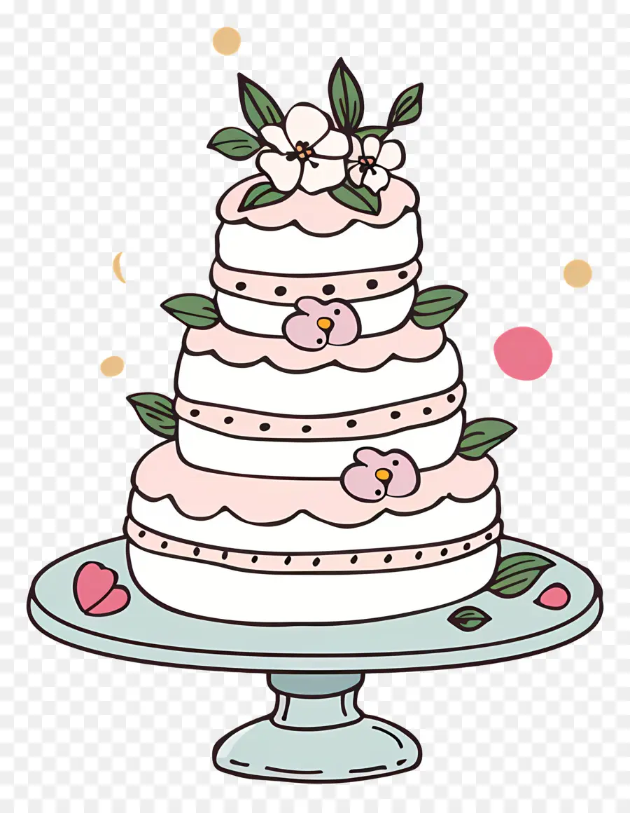 Gâteau De Mariage，Stand De Gâteau PNG