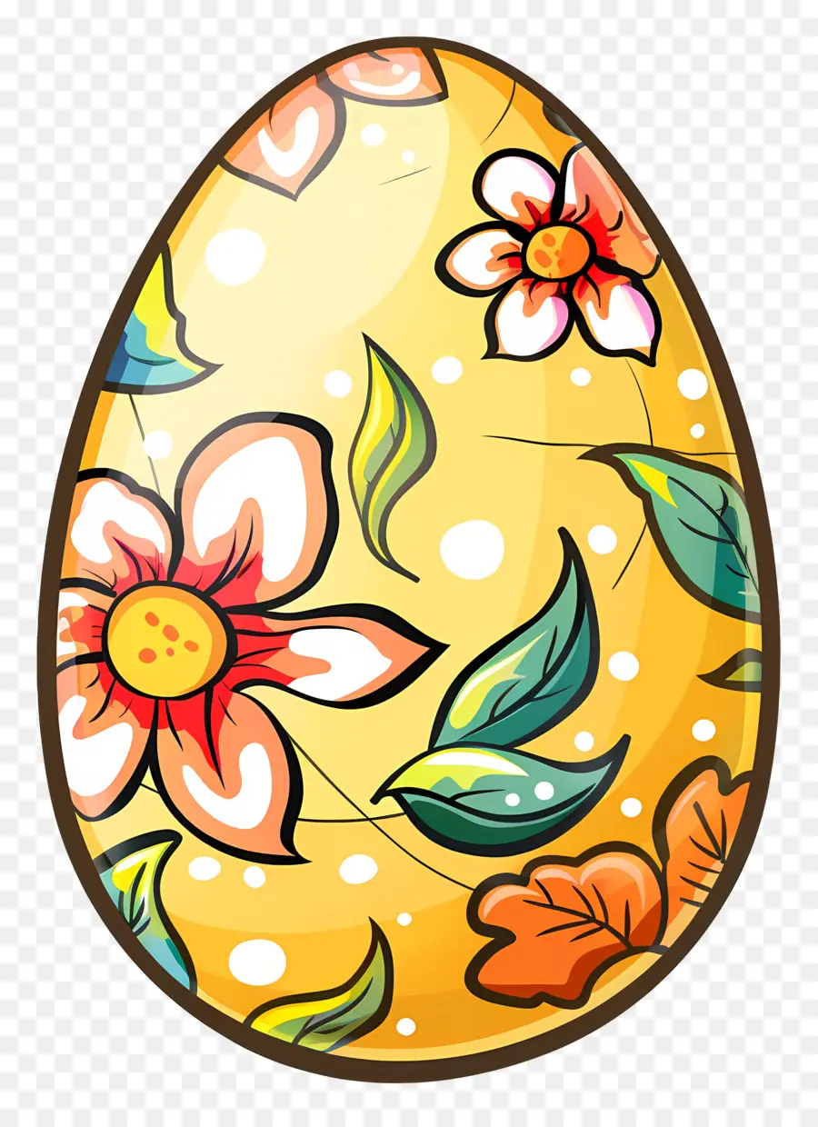 Oeuf，Design Floral PNG