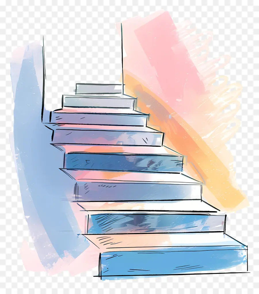 Les Escaliers，Escalier Coloré PNG